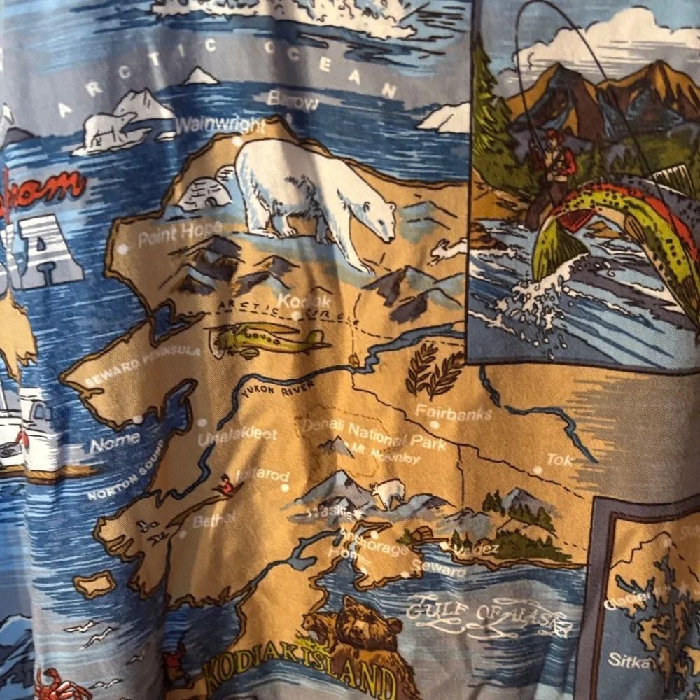 Blue Graphic Alaska Shirt - Picture 7 of 7